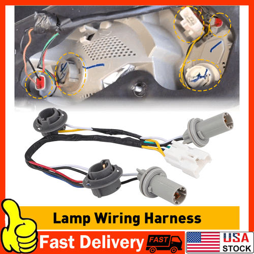 2 pcs For 2011-2014 Hyundai Sonata Rear Taillight Lamp Socket & Wiring Harness K - Picture 14 of 19