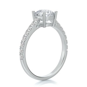 1 5 Ct J I2 Cushion Cut Solitaire Diamond Engagement Ring 14k