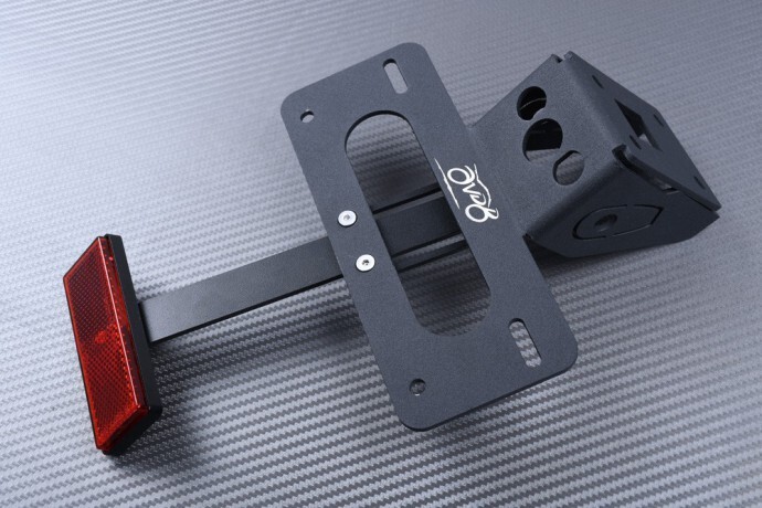 Support de plaque Kawasaki Z1000 pour supprimer la bavette d'origine des modèles 2017-2021