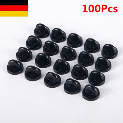  100 stücke Clutch Gummi Pin Backs Keepers Ersatz Uniform Abzeichen Komfort Fit