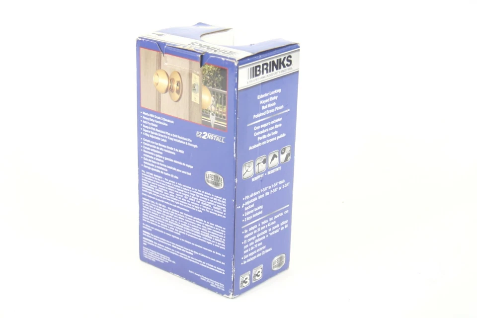 Латунная ручка с внешним замком Brinks - Изображение 2 из 3