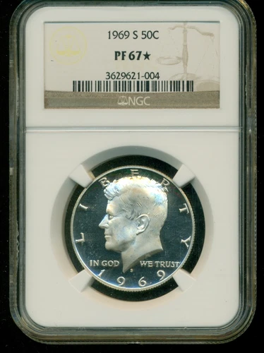 1969-S KENNEDY NGC PF 67 *STAR* - FREE SHIPPING G0795