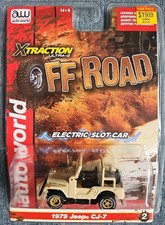 1979 JEEP CJ-7, Ver. A, Off Road HO Slot Car Auto World X-Traction, NIP F63 