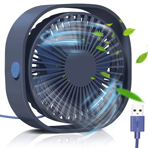 Mini Ventilator USB Tischventilator 3 Geschwindigkeiten Desk Fan Geräuscharm DHL