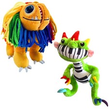 2Pcs Yarnaby Plush and Pianosaurus Plushie Toy for Game Fans