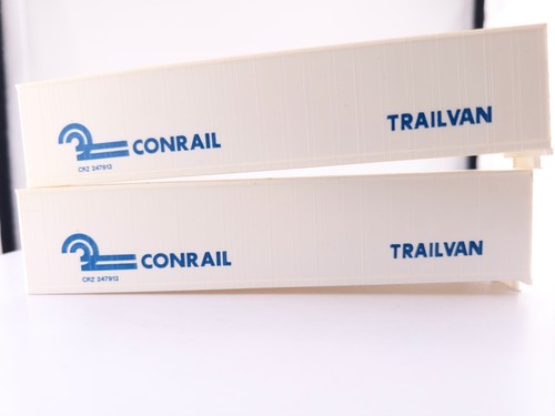 *LEER Remolques Athearn escala HO 5602 45' Conrail Trailvan (2) diseño de tren modelo | Zustand: Used
