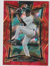2025 SELECT PEDRO MARTINEZ P RED SOX HOF #6 RED CRACKED ICE PRIZM /299 SP