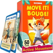 Active Movement Game for Ages 6  8 - Educational Card Game