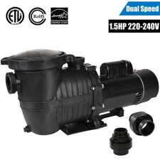 1.5HP 2 Speed 230v 1.5" NPT INGROUND Swimming POOL PUMP MOTOR w/Strainer Hayward
