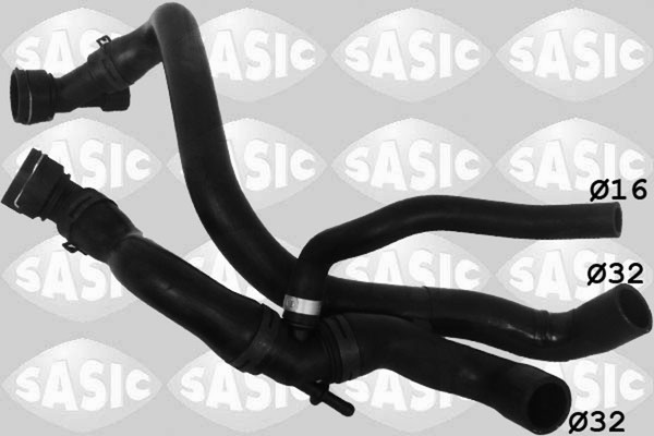 Sasic KüHlerschlauch 3406119 FüR 1J6 1J5 Golf 1J1 Bora VW 1M1 Leon 1M2 1J2 Seat-image