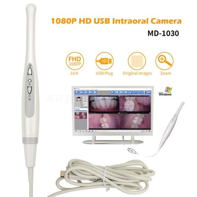 1 Set New USB Intraoral Camera MD1030 1080P 1/3'' HD CMOS COB White Light