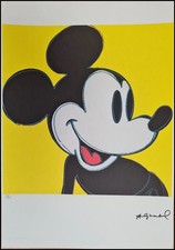 ANDY WARHOL * MICKEY MOUSE * SIGNED LITHOGRAPH * ART PRINT * LIMITED # XX/125