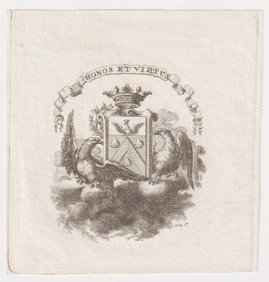 Exlibris Francois-Auguste-Maurice Vasserot De Vincy Schweiz 18.Jh. Bookplate