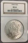 1904-O MORGAN SILVER DOLLAR :: NGC MS-63