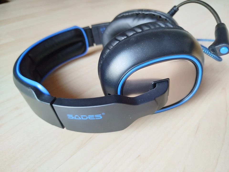 SADES Gaming Headset, kabelgebunden, 7.1 Surround Sound, PC, PS4,PS3,  Nintendo - Bild 3 von 4