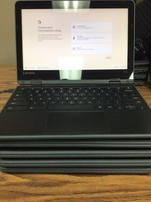 AS IS Lot Of 5 1st Gen Lenovo 300e Chromebooks 11.6" Chrome OS  1x Charger