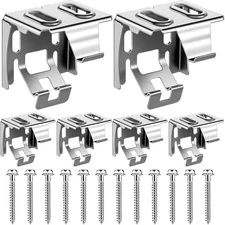 6 Pieces Mini Blind Brackets for Window Blinds, with Screws (1.38 X 1.18 Inches)