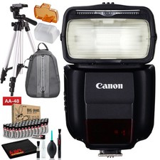 Canon Speedlite 430EX III-RT Includes AA Batteries, Backpack, and 57" Tripod