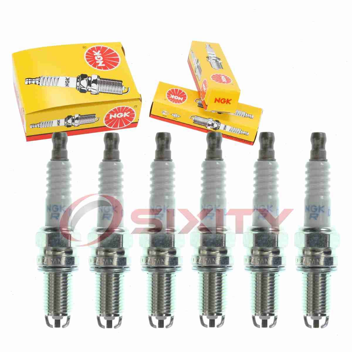 6 pc NGK Standard Spark Plugs for 2007-2011 Porsche 911 3.6L 3.8L 4.0L H6 sr