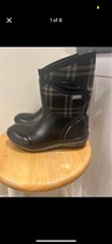 Bogs Neo-Tech Plimsol Mid Plaid Women’s 6 Boots. Excellent Condition