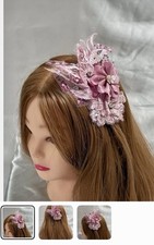 Fascinator Mother Of Bride Wedding Guest Ascot Pink Hairpiece Band Cap Hat