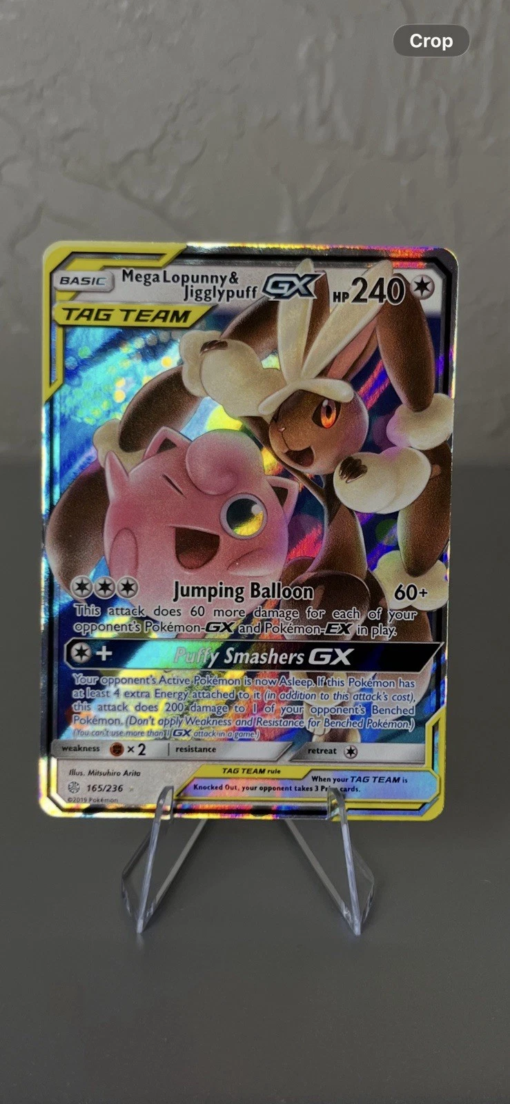 Mega Lopunny & Jigglypuff GX 165/236 Sm-Cosmic Eclipse Holo