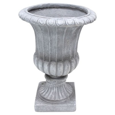 Amphore Pokal Blumenkübel Pflanzer Zement Garten Nostalgisch Shabby 50 cm Höhe