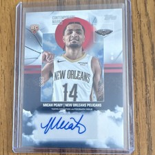 Topps 2025-26 Contemporary Marks Rookie Autograph Micah Peavy Pelicans #CM-MP