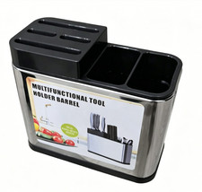Stainless Cutlery Storage Rack Kitchen Caddy Knife Spoon Fork Chopsticks Holder