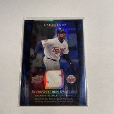 2008 Upper Deck Spectrum Retrospectrum Swatches Blue Shannon Stewart #RS-SS2