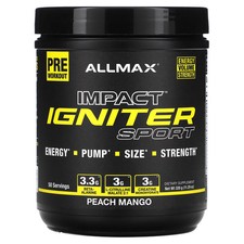 2 X ALLMAX, IMPACT Igniter Sport , Pre-Workout, Peach Mango, 11.29 oz (320 g)