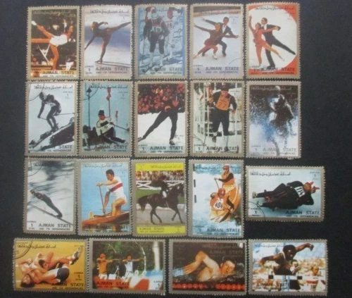 Timbres des Émirats arabes unis sports, sur jeux olympiques
