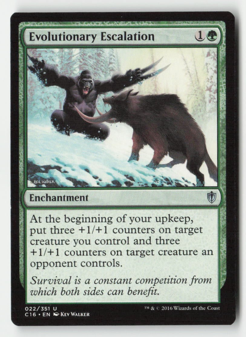 Evolutionary Escalation 22 Uncommon Commander 2016 Magic: The Gathering NM