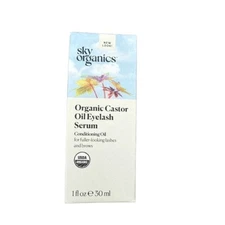 Sky Organic Castor Oil Eyelash Serum For Fuller-Looking Lashes & Brows