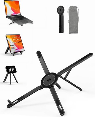Adjustable Laptop Stand, 3-in-1 Magnetic Foldable Stand for Laptop, & , Porta...