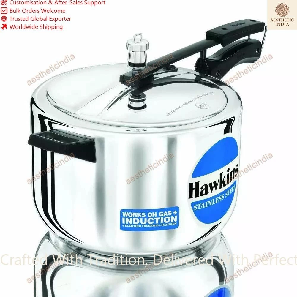 Hawkins Pressure Cooker 8 Litres Stainless Silver Best Gift For All Occasion