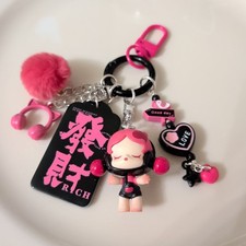 New Authentic Pop Mart Gimme A Hug Series Skullpanda Bean Phone bag Charm