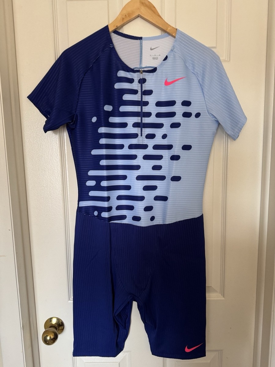 Nike Pro Elite 2023 Team Speedsuit Blue Pink Mens Size