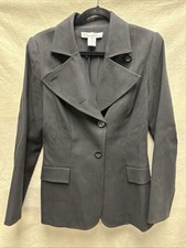 Oscar De La Renta Black Wool Blazer Size 10