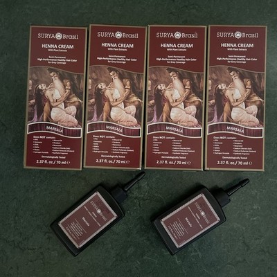 Surya Brasil Henna Cream Marsala semi-permanent hair color. 