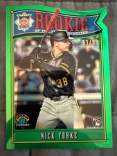 2025 Bowman Chrome Nick Yorke Rookie Of The Year Favorites Die-Cut Green /99