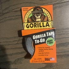 Gorilla Duct Tape,1 In X 30 Ft,17 Mil,Black