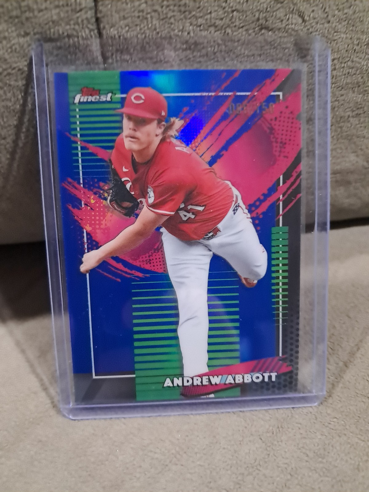 2026 Topps Finest - Rare Andrew Abbott #293 Blue Refractor /150