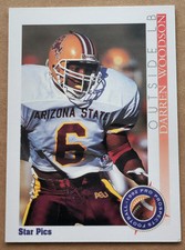1992 Star Pics Darren Woodson Arizona State Sun Devils #29