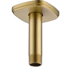 Shower Arm with Flange, 4 Inch Ceiling Mount Rain Shower Head Extension Arm, ...