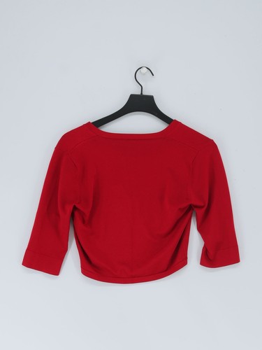 Phase Eight Women's Cardigan UK 12 Red Viscose with Nylon V-Neck Cardigan - Bild 2 von 5