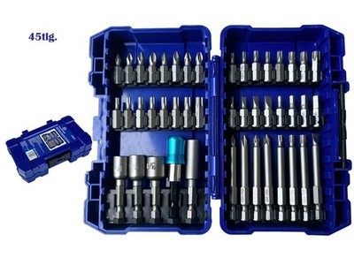 Bit Set 45tlg Profi Bitbox Bitsortiment Torx PH,PZ,SL,HEXMagnetadapter Bithalter