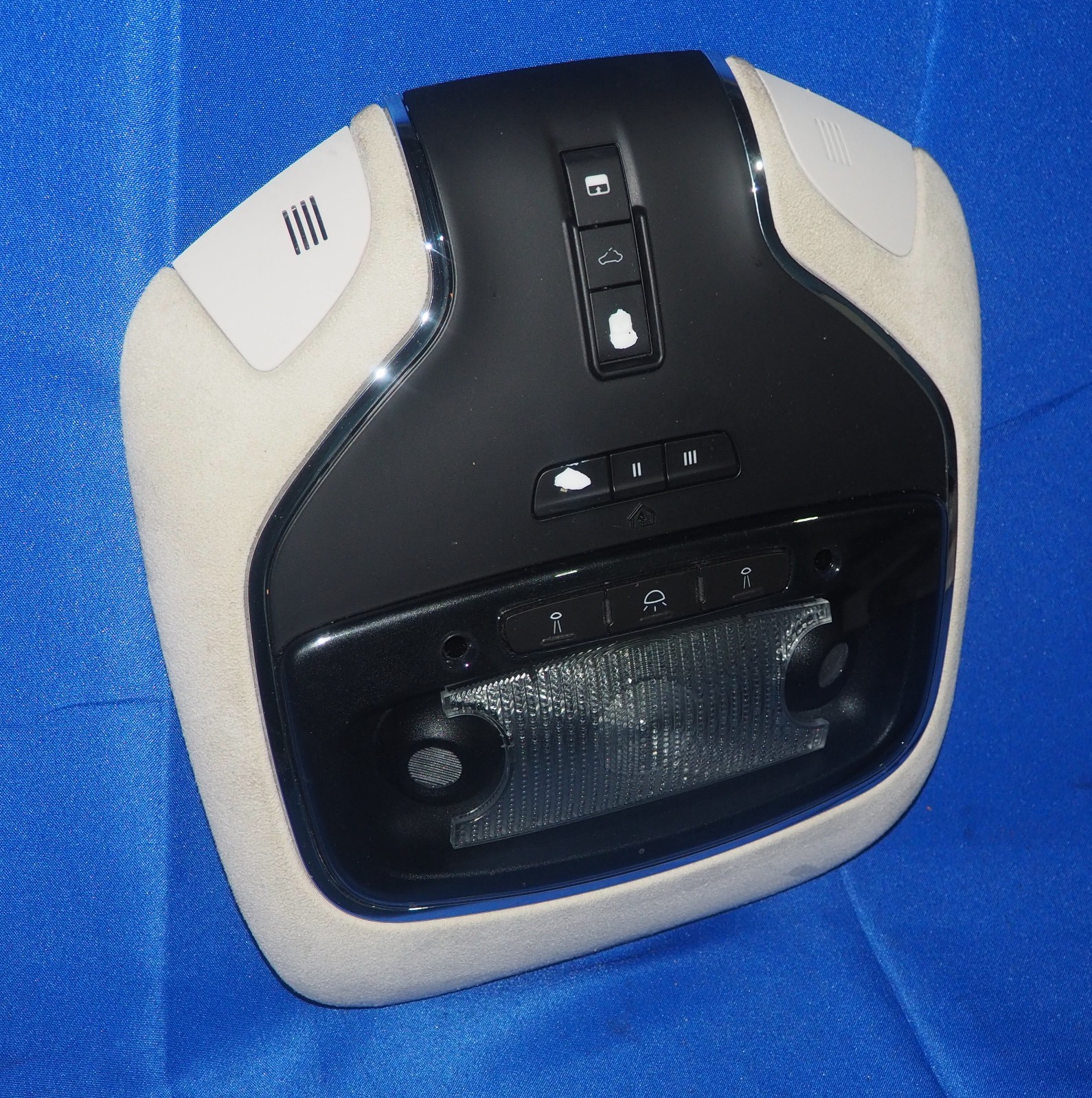 2014-2017 Maserati Ghibli Front Upper Roof Overhead Console Alcantara Grigio