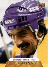 2020-21 Upper Deck UD Canvas Retired Legends Charlie Simmer Los Angeles Kings