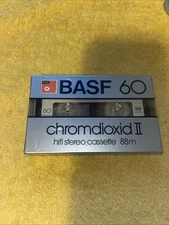 BASF Chromdioxid II 60 Audio Cassette Tape NEW 1982 Made in Germany
